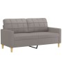 Sofa set with cushions 2 pieces taupe gray fabric by vidaXL, Sofas - Ref: Foro24-3201313, Price: 548,78 €, Discount: %