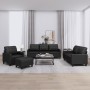 Sofagarnitur mit Kissen 4-teilig aus Kunstleder schwarz von vidaXL, Sofas - Ref: Foro24-3201343, Preis: 794,27 €, Rabatt: %