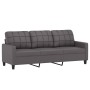 Gray synthetic leather 4-piece sofa set with cushions by vidaXL, Sofas - Ref: Foro24-3201345, Price: 781,15 €, Discount: %