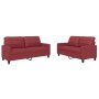 Sofa set with cushions 2 pieces red synthetic leather by vidaXL, Sofas - Ref: Foro24-3201361, Price: 457,27 €, Discount: %