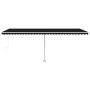 Manual retractable foot awning anthracite 600x300 cm by vidaXL, Awnings - Ref: Foro24-3069599, Price: 653,00 €, Discount: %