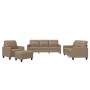 Cappuccino synthetic leather 4-piece sofa set with cushions by vidaXL, Sofas - Ref: Foro24-3201347, Price: 748,54 €, Discount: %