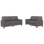 Sofagarnitur mit Kissen 2-teilig aus Kunstleder in Grau von vidaXL, Sofas - Ref: Foro24-3201360, Preis: 463,53 €, Rabatt: %