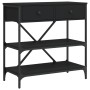 Mesa consola madera de ingeniería negro 75x34,5x75 cm de vidaXL, Mesas auxiliares - Ref: Foro24-833408, Precio: 87,80 €, Desc...