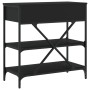 Mesa consola madera de ingeniería negro 75x34,5x75 cm de vidaXL, Mesas auxiliares - Ref: Foro24-833408, Precio: 87,80 €, Desc...