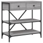 Mesa consola madera de ingeniería gris Sonoma 75x34,5x75 cm de vidaXL, Mesas auxiliares - Ref: Foro24-833411, Precio: 110,41 ...