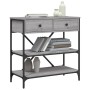 Mesa consola madera de ingeniería gris Sonoma 75x34,5x75 cm de vidaXL, Mesas auxiliares - Ref: Foro24-833411, Precio: 110,41 ...