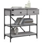 Mesa consola madera de ingeniería gris Sonoma 75x34,5x75 cm de vidaXL, Mesas auxiliares - Ref: Foro24-833411, Precio: 110,41 ...