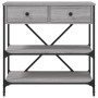 Mesa consola madera de ingeniería gris Sonoma 75x34,5x75 cm de vidaXL, Mesas auxiliares - Ref: Foro24-833411, Precio: 110,41 ...