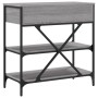 Mesa consola madera de ingeniería gris Sonoma 75x34,5x75 cm de vidaXL, Mesas auxiliares - Ref: Foro24-833411, Precio: 110,41 ...