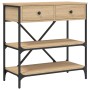 Mesa consola madera de ingeniería roble Sonoma 75x34,5x75 cm de vidaXL, Mesas auxiliares - Ref: Foro24-833409, Precio: 90,97 ...