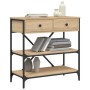 Mesa consola madera de ingeniería roble Sonoma 75x34,5x75 cm de vidaXL, Mesas auxiliares - Ref: Foro24-833409, Precio: 90,97 ...