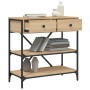 Mesa consola madera de ingeniería roble Sonoma 75x34,5x75 cm de vidaXL, Mesas auxiliares - Ref: Foro24-833409, Precio: 90,97 ...