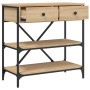 Mesa consola madera de ingeniería roble Sonoma 75x34,5x75 cm de vidaXL, Mesas auxiliares - Ref: Foro24-833409, Precio: 90,97 ...