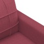 Sofagarnitur mit Kissen 3-teilig aus rotem Stoff von vidaXL, Sofas - Ref: Foro24-3201248, Preis: 668,55 €, Rabatt: %