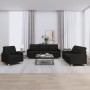 3-piece sofa set with black fabric cushions by vidaXL, Sofas - Ref: Foro24-3201246, Price: 726,85 €, Discount: %