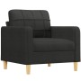 3-piece sofa set with black fabric cushions by vidaXL, Sofas - Ref: Foro24-3201246, Price: 726,85 €, Discount: %