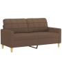 Sofagarnitur mit Kissen 2-teilig aus braunem Stoff von vidaXL, Sofas - Ref: Foro24-3201277, Preis: 445,45 €, Rabatt: %