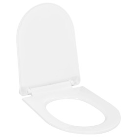 White soft-close and quick-release toilet seat by vidaXL, Toilet and bidet seats - Ref: Foro24-145017, Price: 30,00 €, Discou...