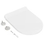 White soft-close and quick-release toilet seat by vidaXL, Toilet and bidet seats - Ref: Foro24-145017, Price: 31,90 €, Discou...