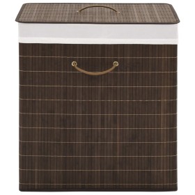 Dark Brown Rectangular Bamboo Laundry Basket by vidaXL, Laundry baskets - Ref: Foro24-242726, Price: 38,08 €, Discount: %