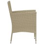 Juego de comedor para jardín de 5 piezas beige de vidaXL, Conjuntos de jardín - Ref: Foro24-3071736, Precio: 350,99 €, Descue...