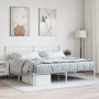 Estructura de cama de metal con cabecero blanco 180x200 cm de vidaXL, Camas y somieres - Ref: Foro24-355712, Precio: 103,70 €...