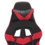 Silla gaming cuero sintético negro y rojo de vidaXL, Sillones para videojuegos - Ref: Foro24-3143843, Precio: 123,58 €, Descu...