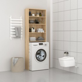 Sonoma oak washing machine cabinet 64x24x190 cm by vidaXL, Accessories for washing machines and dryers - Ref: Foro24-808407, ...