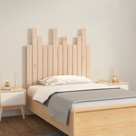 Solid pine wood wall bed headboard 82.5x3x80 cm by vidaXL, Headboards and footboards - Ref: Foro24-824803, Price: 53,99 €, Di...