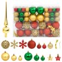 Weihnachtskugel-Set 112-teilig Styropor rot/grün/gold von vidaXL, Festliche Dekorationen - Ref: Foro24-356114, Preis: 33,95 €...