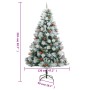 Artificial Christmas tree with pine cones and berries 210 cm by vidaXL, Christmas trees - Ref: Foro24-357713, Price: 111,59 €...