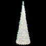 Árbol de Navidad artificial desplegable 50 LED blanco 120 cm de vidaXL, Arboles de navidad - Ref: Foro24-357752, Precio: 45,2...