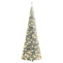 Árbol de Navidad artificial desplegable con nieve 200 LED 210cm de vidaXL, Arboles de navidad - Ref: Foro24-357759, Precio: 9...