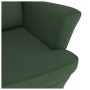 Silla mecedora patas de madera caucho terciopelo verde oscuro de vidaXL, Mecedoras - Ref: Foro24-329365, Precio: 208,92 €, De...