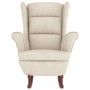 Rocking chair cream velvet rubber wood legs by vidaXL, Rocking chairs - Ref: Foro24-329372, Price: 238,89 €, Discount: %