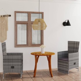 Gray 3-Piece Garden Dining Set by vidaXL, Garden sets - Ref: Foro24-3071767, Price: 403,81 €, Discount: %