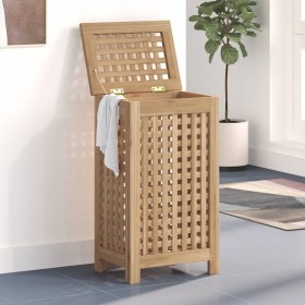 Cesto de la ropa sucia madera maciza de teca 35x25x60 cm de vidaXL, Cestas para ropa - Ref: Foro24-340760, Precio: 65,88 €, D...