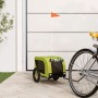 Pet Bicycle Trailer Iron Oxford Cloth Green Black by vidaXL, pet strollers - Ref: Foro24-93997, Price: 120,19 €, Discount: %