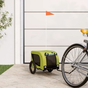 Pet Bicycle Trailer Iron Oxford Cloth Green Black by vidaXL, pet strollers - Ref: Foro24-93997, Price: 115,99 €, Discount: %