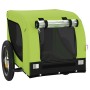 Pet Bicycle Trailer Iron Oxford Cloth Green Black by vidaXL, pet strollers - Ref: Foro24-93997, Price: 120,19 €, Discount: %