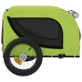 Pet Bicycle Trailer Iron Oxford Cloth Green Black by vidaXL, pet strollers - Ref: Foro24-93997, Price: 120,19 €, Discount: %