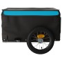 Schwarz-blauer Fahrradanhänger aus Eisen, 30 kg von vidaXL, Fahrradanhänger - Ref: Foro24-94079, Preis: 79,21 €, Rabatt: %