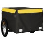 Remolque para bicicleta hierro negro y amarillo 45 kg de vidaXL, Remolques para bicicletas - Ref: Foro24-94085, Precio: 74,99...