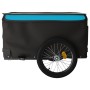 Remolque para bicicleta hierro negro y azul 45 kg de vidaXL, Remolques para bicicletas - Ref: Foro24-94093, Precio: 84,54 €, ...