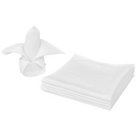 10 white cloth napkins 50 x 50 cm by vidaXL, cloth napkins - Ref: Foro24-130796, Price: 17,99 €, Discount: %