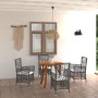 Juego de comedor para jardín 5 piezas marrón de vidaXL, Conjuntos de jardín - Ref: Foro24-3071759, Precio: 626,18 €, Descuent...