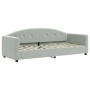 Trundle sofa bed with drawers light gray velvet 80x200 cm by vidaXL, Beds and slatted bases - Ref: Foro24-3197366, Price: 465...