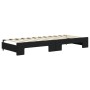 Sofá cama nido con cajones terciopelo negro 80x200 cm de vidaXL, Camas y somieres - Ref: Foro24-3197370, Precio: 471,50 €, De...