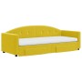 Sofá cama nido con cajones terciopelo amarillo 80x200 cm de vidaXL, Camas y somieres - Ref: Foro24-3197371, Precio: 508,83 €,...